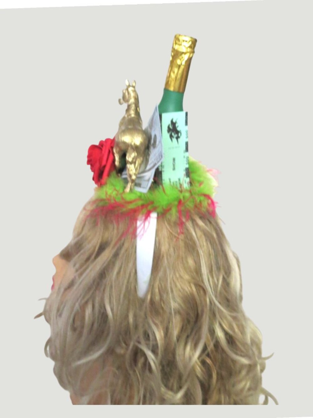 Kentucky Derby Hat Headband, Horse, Booze, Money, Betting - Picture 2 of 7